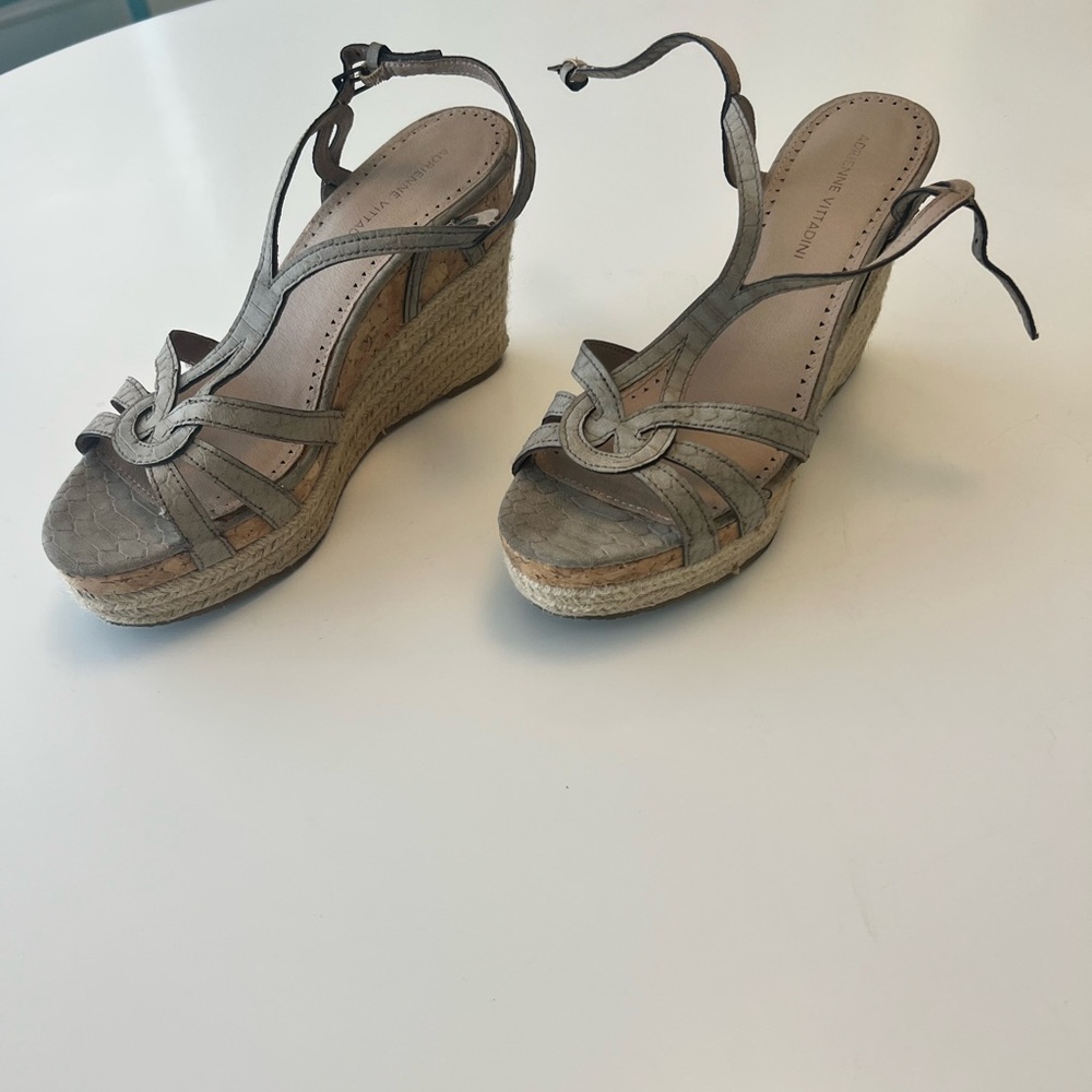 Adrienne Vittadini Women's Strappy Sandals - Gray - Picture 6 of 6